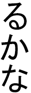 Loukana in Japanese